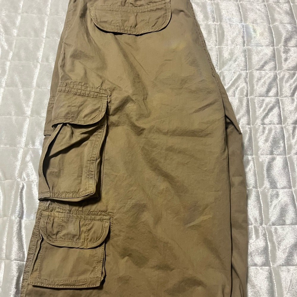 Cargo 42W Washed Utility Pants in Tan